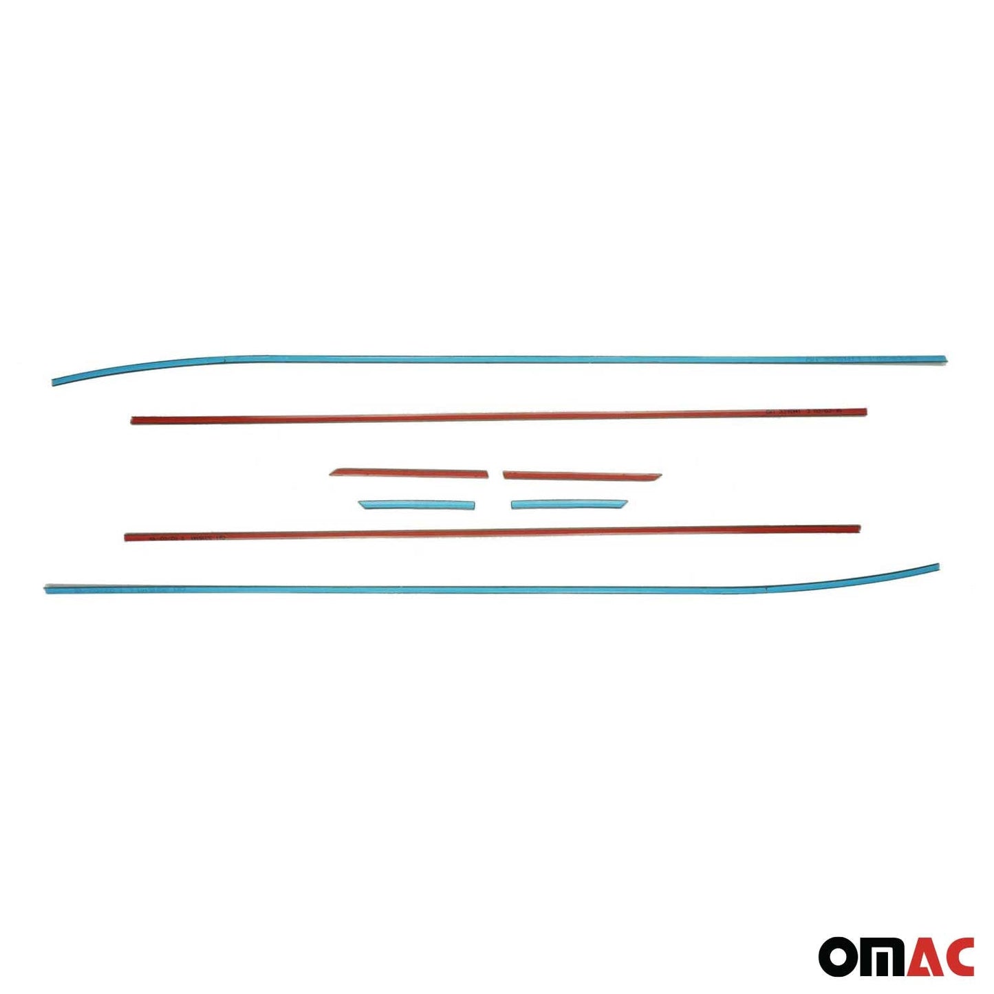 Benzi decorative pentru geamuri Hyundai i30 hatchback 2012-2017, oțel inoxidabil, 8 bucăți