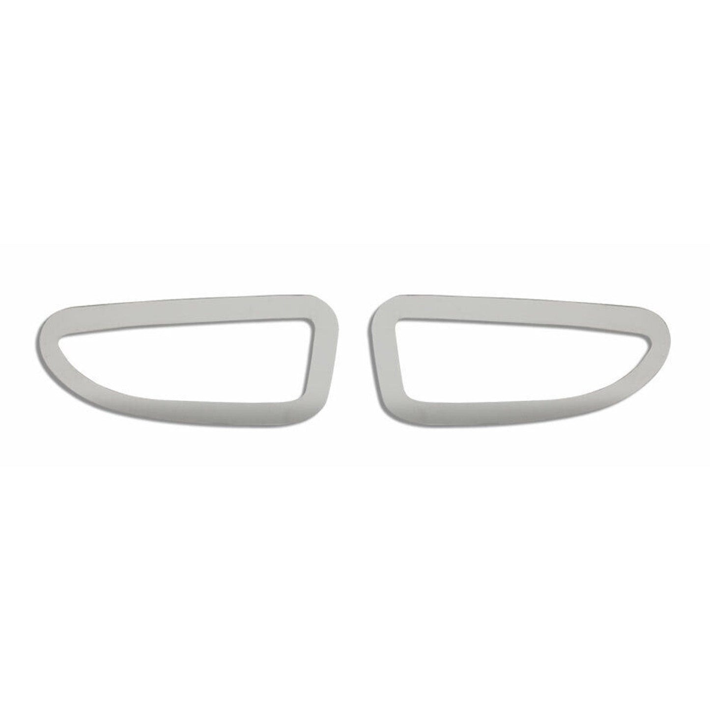 Ramă semnalizator, lunetă semnalizare, semnalizator lateral pentru Opel Crossland X, oțel inoxidabil, argintiu