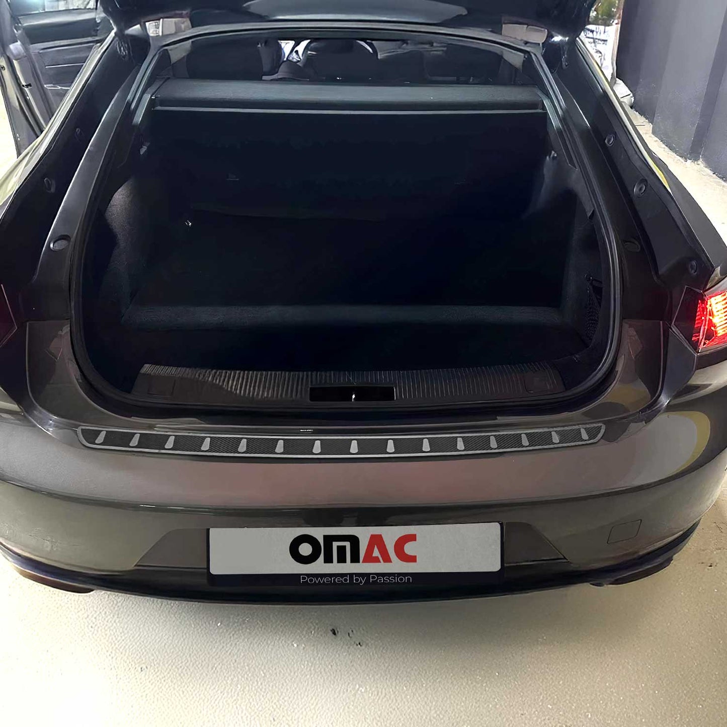 Protecție prag bara de protecție pentru Peugeot 508 2018-2025, oțel inoxidabil, folie din fibră de carbon