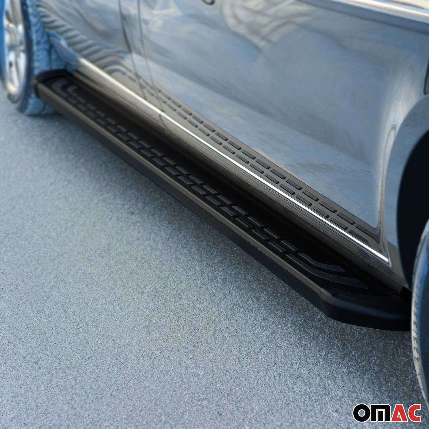 Praguri, praguri, laterale pentru VW Tiguan Allspace 2016-24, aluminiu, negru