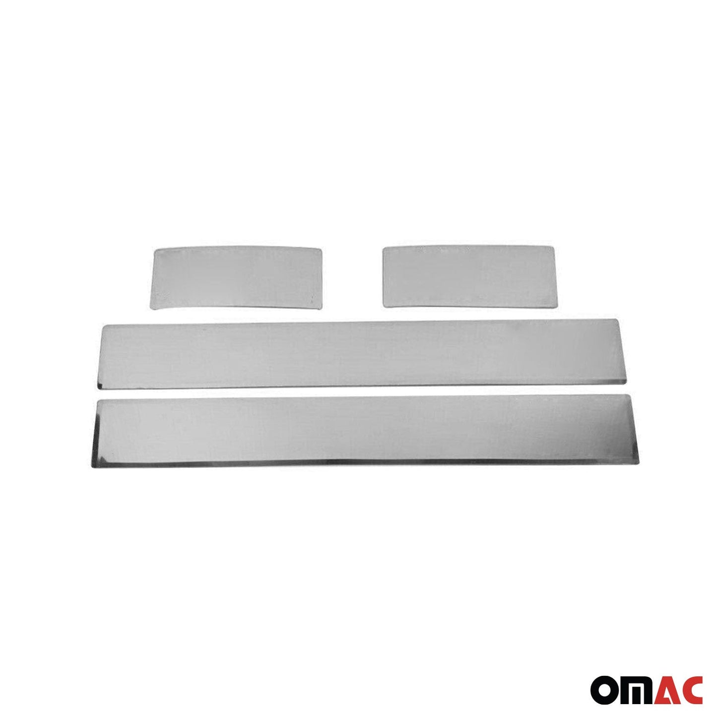 Protecții prag uși pentru Opel Crossland X 2017-2025, oțel inoxidabil, argintiu, 4x