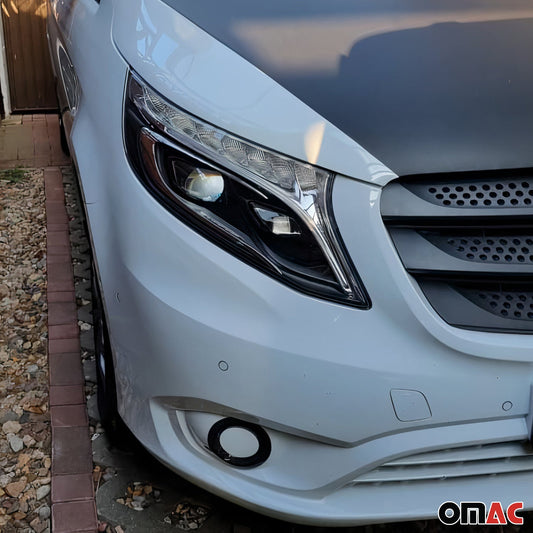 Nebelscheinwerfer Rahmen Umrandung für Mercedes Klasse W447 2014-2025 Kohlefaser