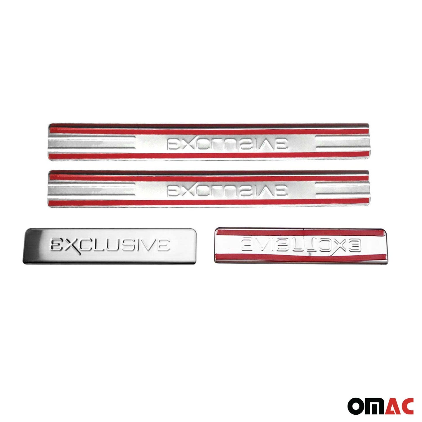 Protecții prag exclusive pentru Peugeot 508 2010-2025, oțel inoxidabil, 4x