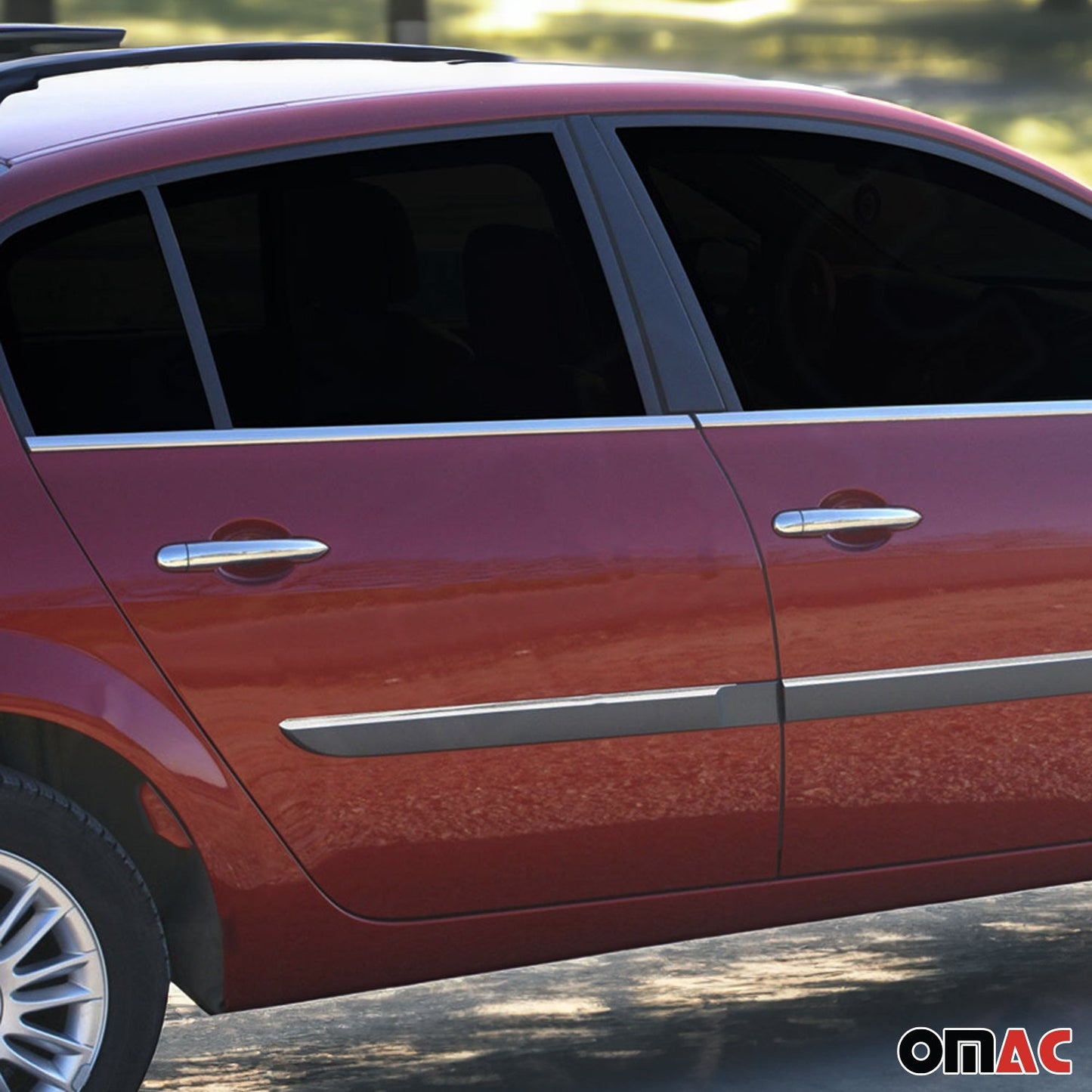 Capace/capace mânere uși pentru Renault Megane 2002-2009, oțel inoxidabil cromat, 4 uși, 8 bucăți