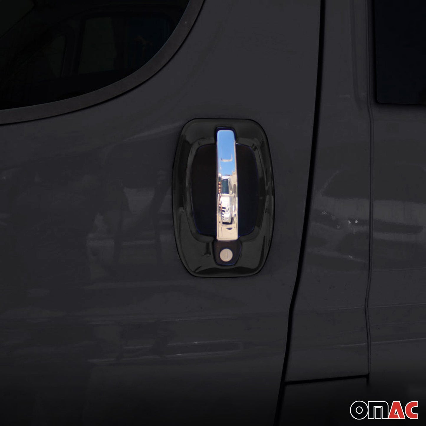 Türgriff Blende Türgriffkappen für Fiat Ducato 2006-2025 Chrom ABS Silber 4tlg
