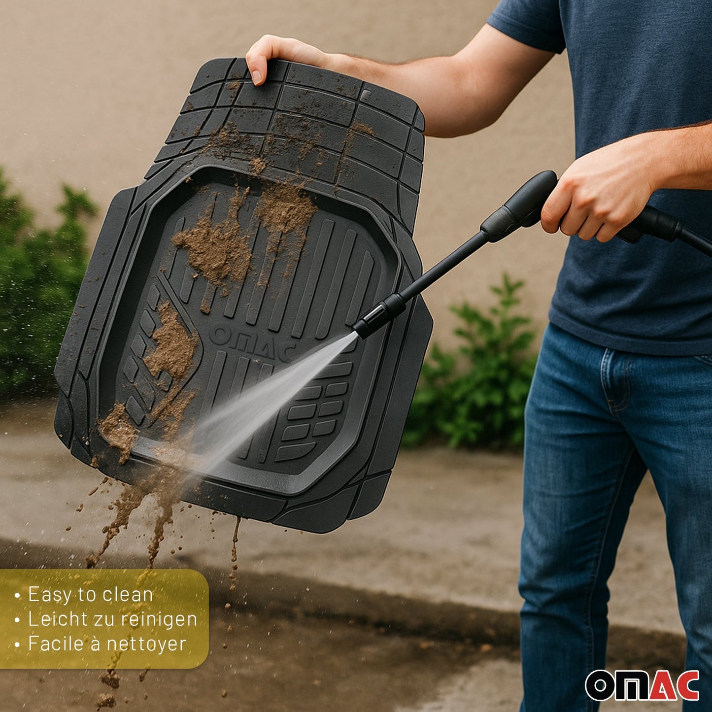 Fußmatten Gummimatten 3D Passform für Mini Paceman Gummi Schwarz 4tlg