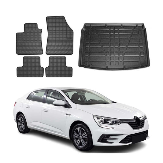 Covorașe și portbagaj pentru Renault Kadjar 2015-2025 cu extensie dublă