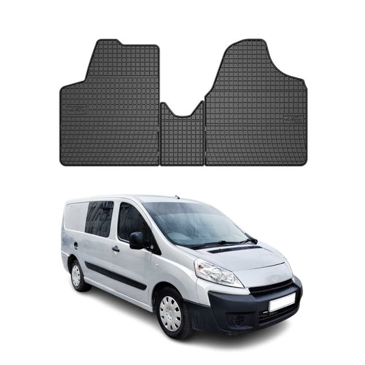 Covorașe cauciuc Citroen Jumpy 2007-2016, set 3 piese, negru