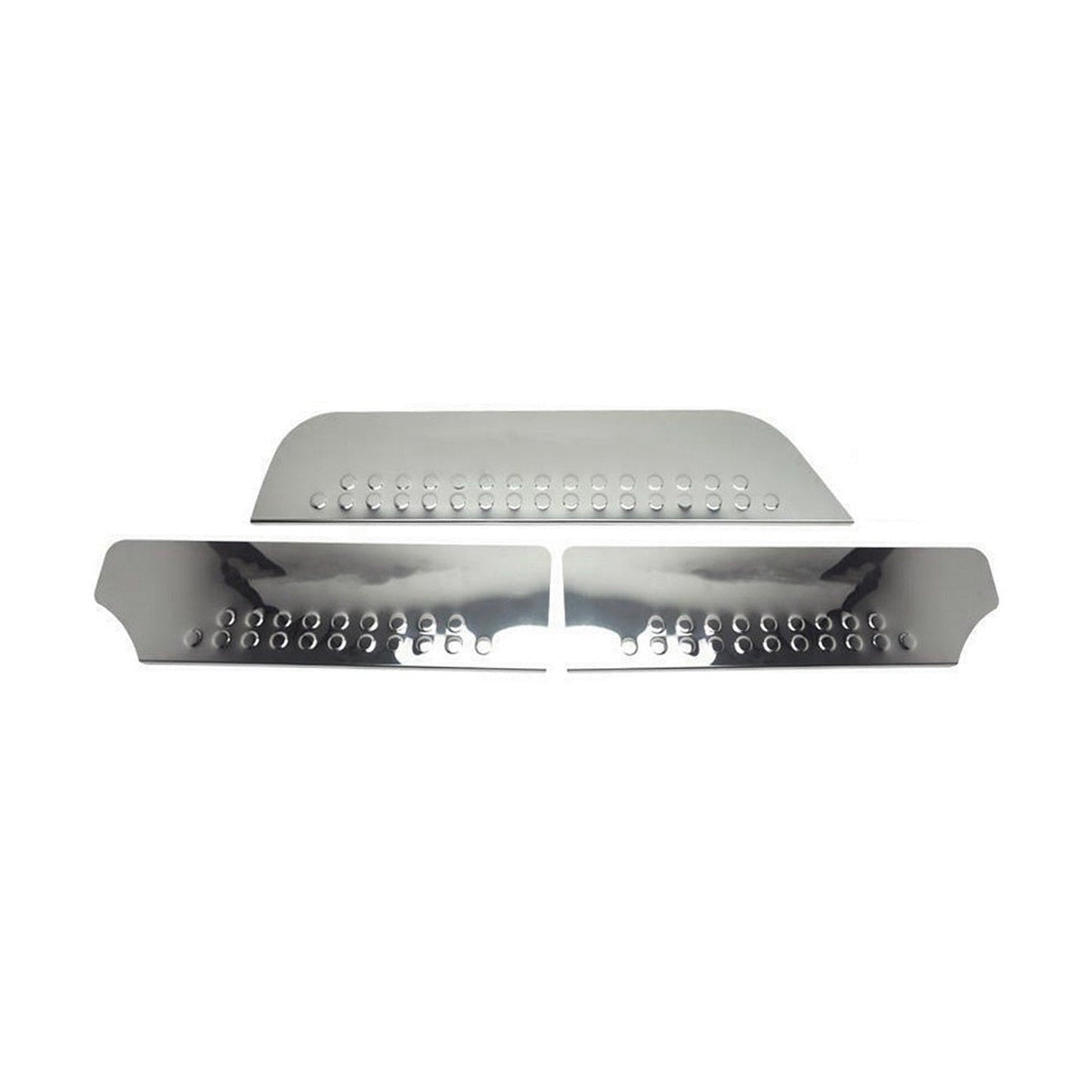 Ornamente prag ușă pentru VW T4 1990-2003, oțel inoxidabil, argintiu, set 3 piese