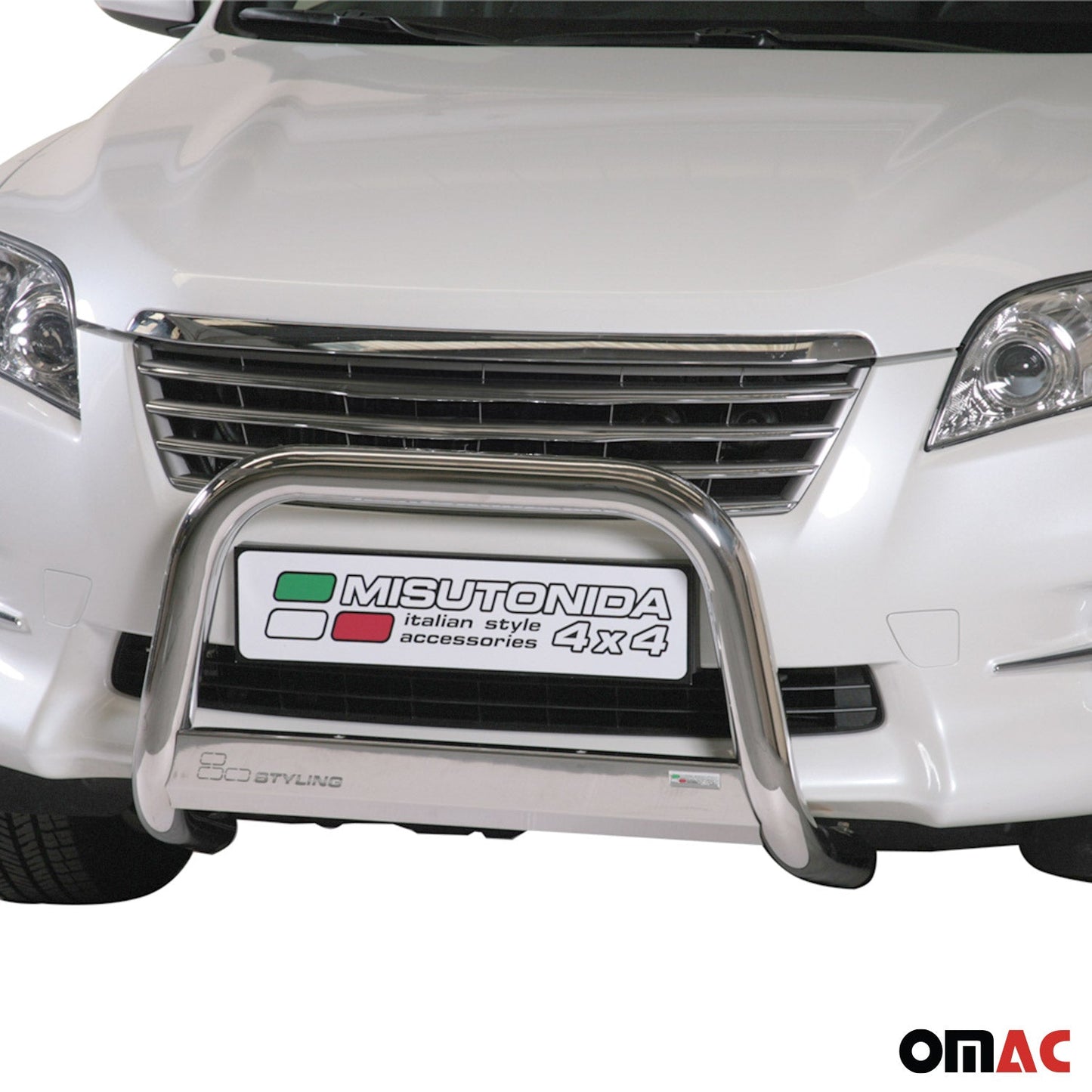 Bară de protecție/buton față pentru Toyota RAV4 XA30 2010-2012 ø63mm oțel argintiu