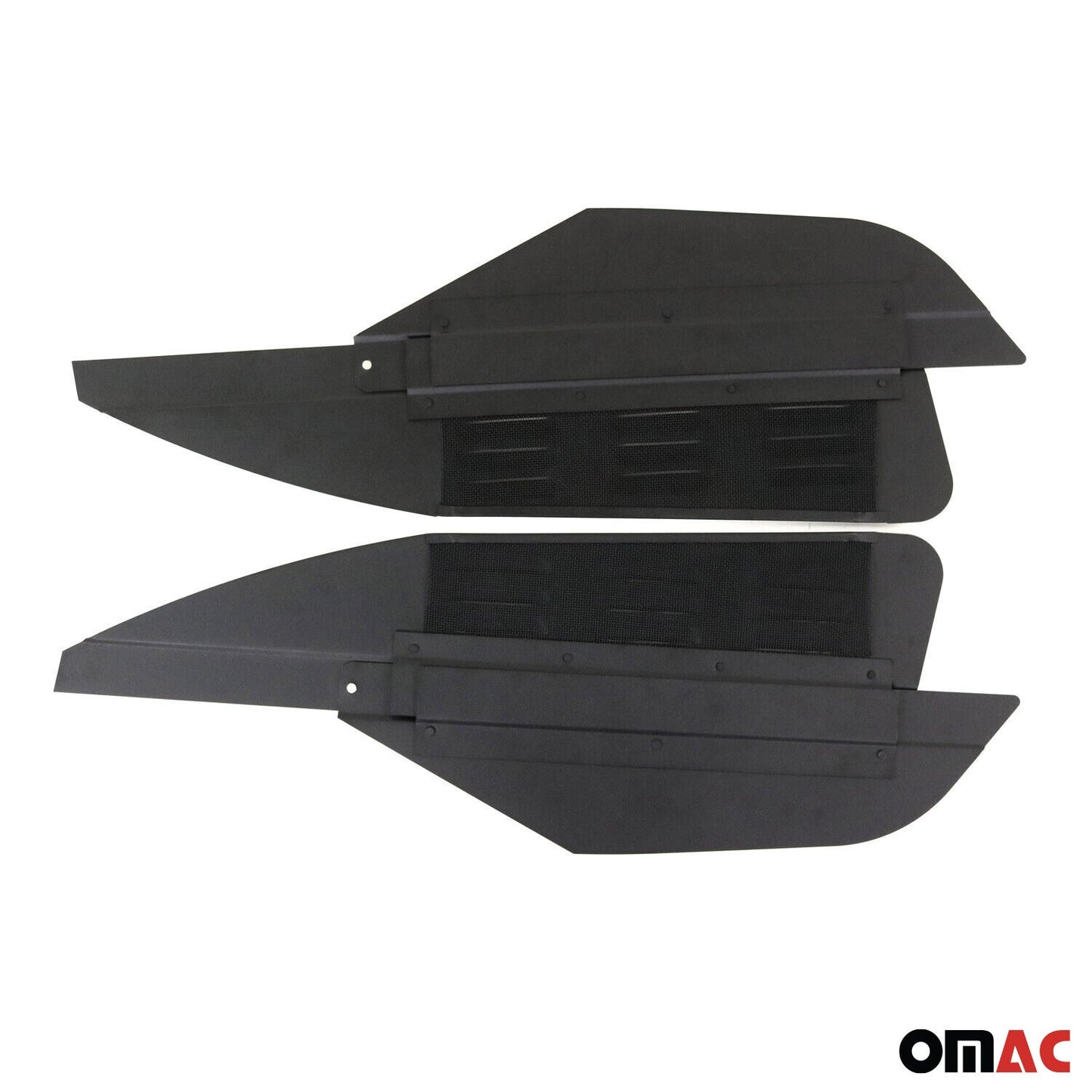 Lüftungsgitter Be & Entlüftung für Dacia Dokker 2012-2020 Aluminium Schwarz 2tlg