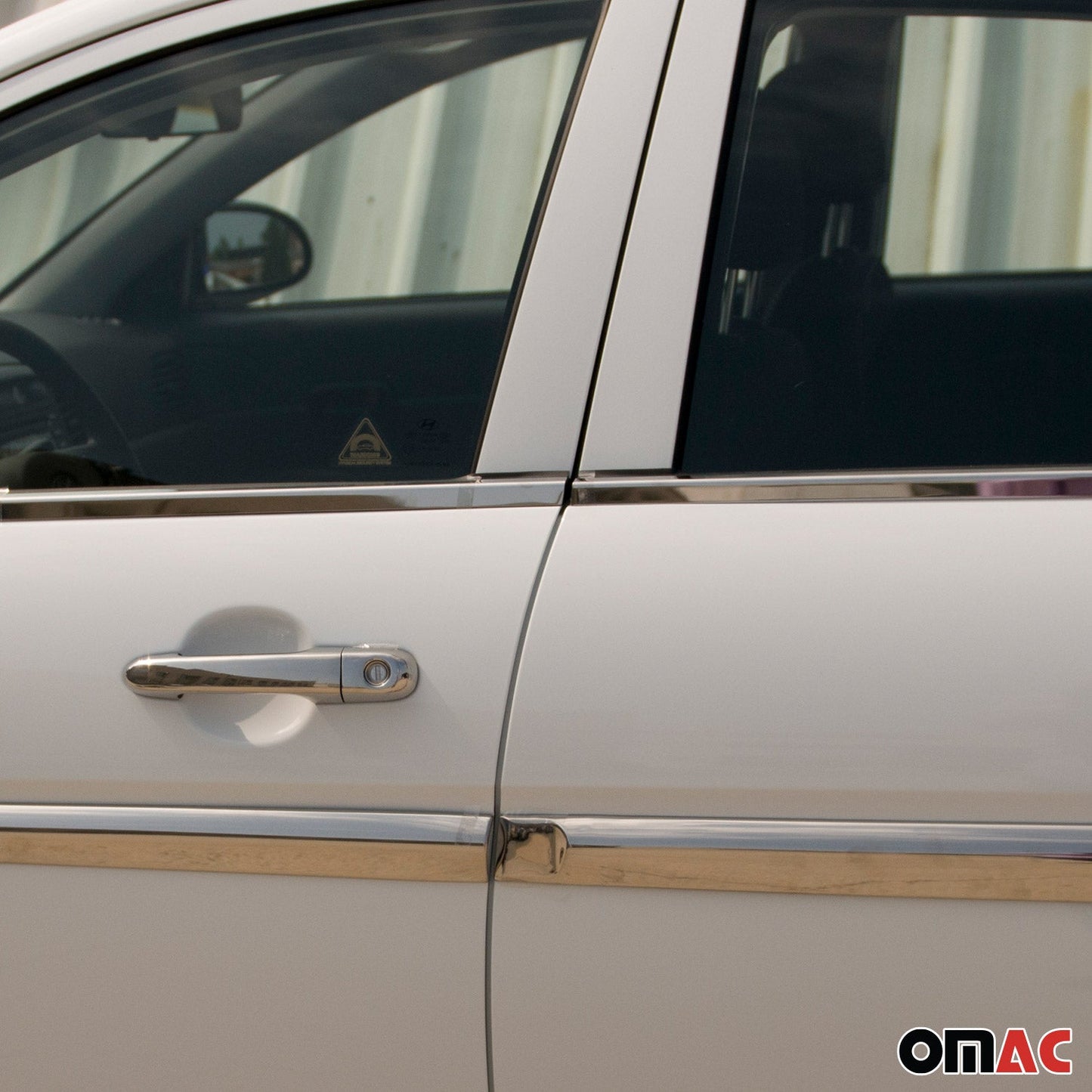 Fensterleisten Zierleisten für Hyundai Accent Era 2005-2011 Stufenheck Chrom 4x