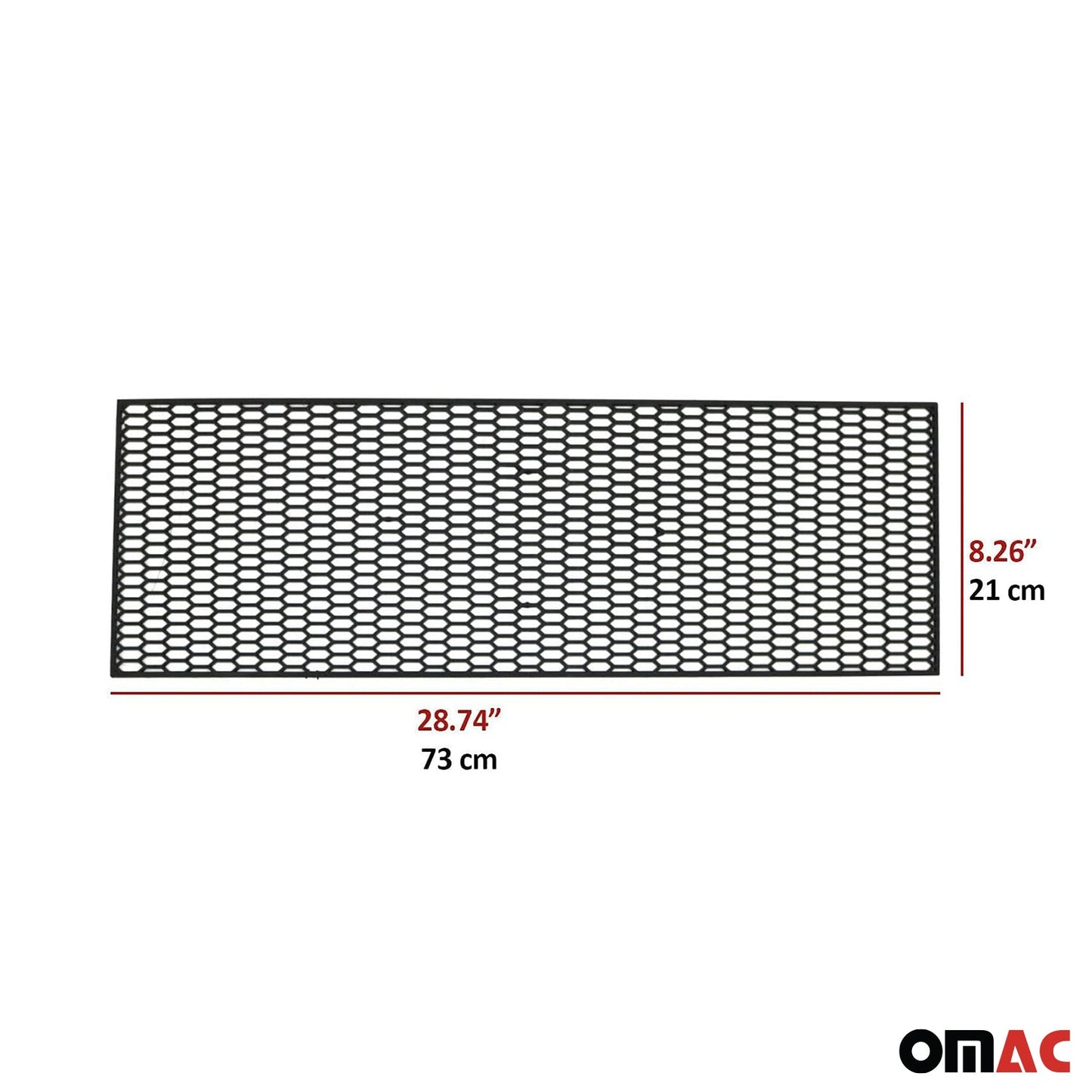 ABS Kunststoff Waben Gitter Fein 73x21cm Sport für Stoßstange Auto Grill