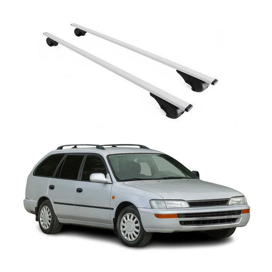 Dachträger Gepäckträger für Toyota Corolla Kombi 1992-1997 Metall Grau