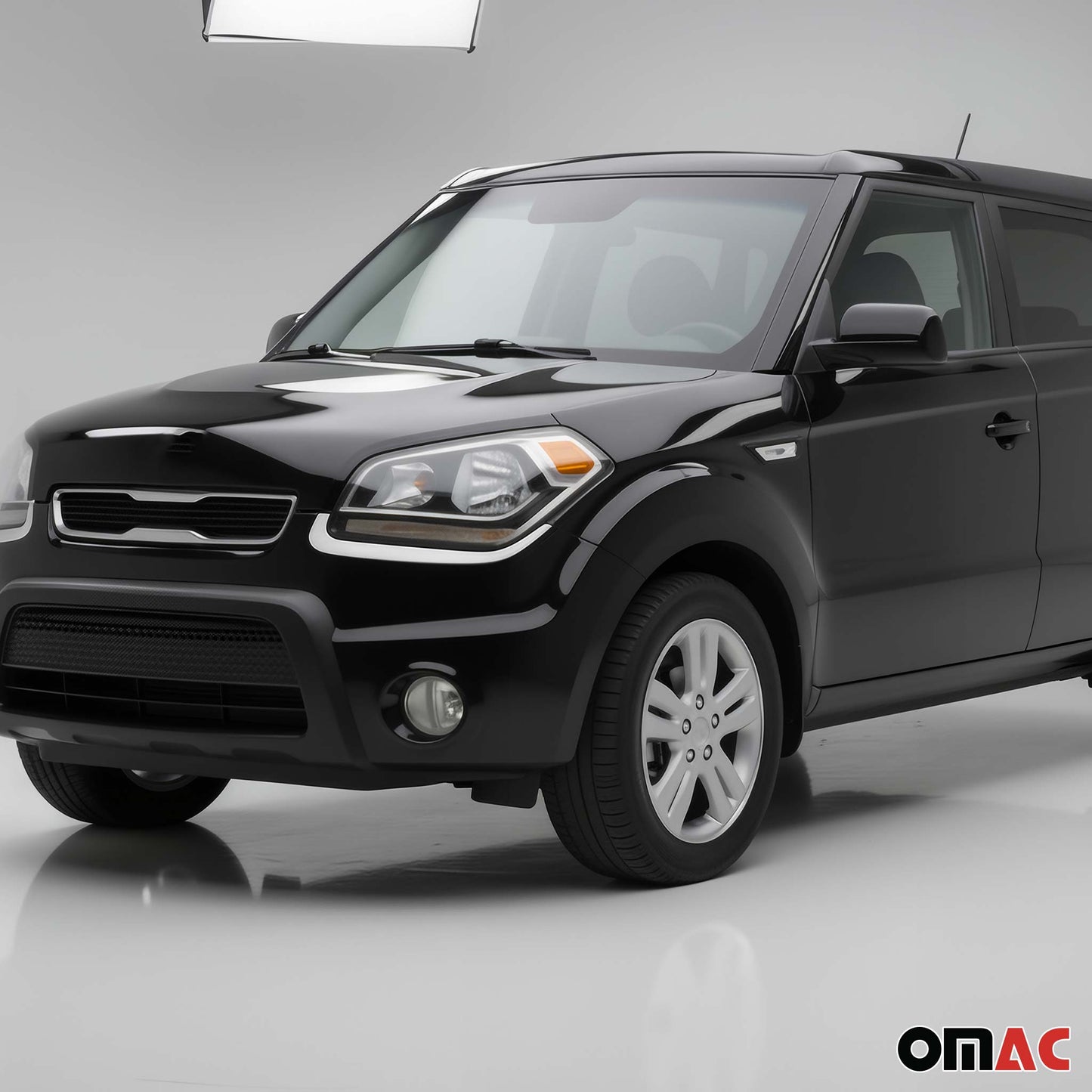 Scheinwerfer Leisten Scheinwerferblende für Kia Soul 2009-2014 Edelstahl 2tlg