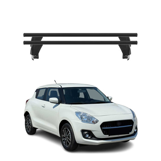 Menabo Dachträger Grundtäger für Suzuki Swift mk3 2017-2025 50kg Alu Schwarz 2x