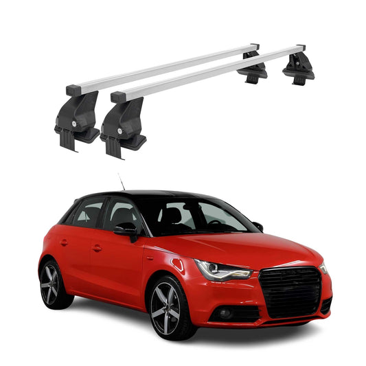 Menabo Dachträger für Audi A1 8XA Sportback 5tür 2012-2018 50kg Stahl Silber 2x