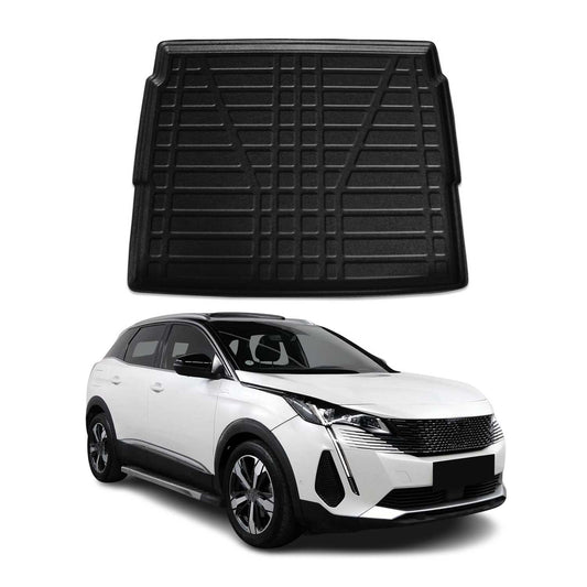Căptușeală portbagaj/cargo pentru Peugeot 3008 2016-2024, cauciuc superior TPE, negru