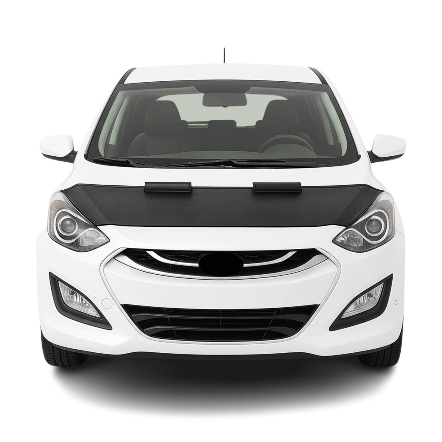 Haubenbra Steinschlagschutz für Hyundai i30 Kombi 2012-2017 Schwarz Halb