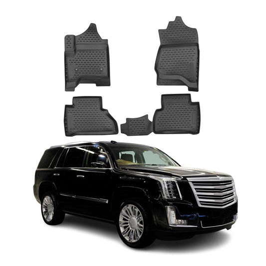 2015-2020 Cadillac Escalade OMAC Gummimatten Fußmatten TPE Matten Schwarz 4x