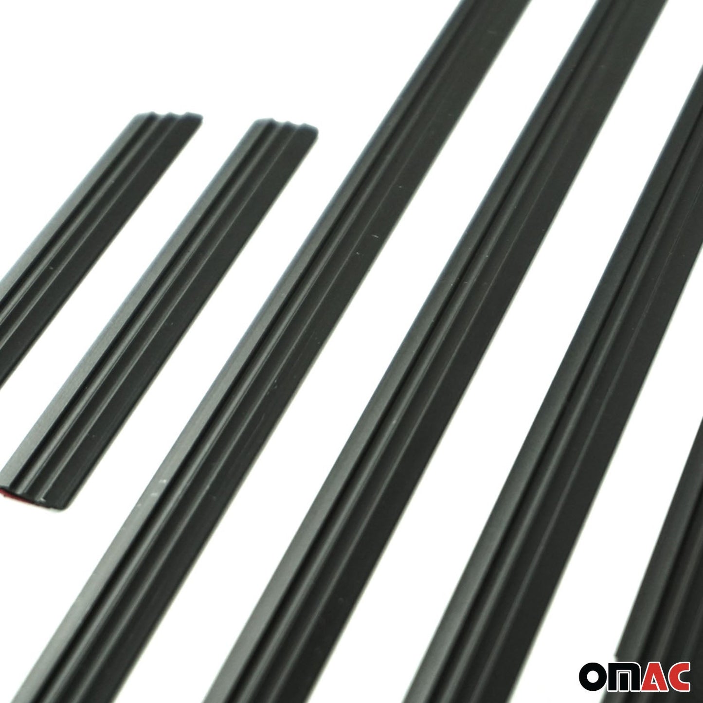 Ornamente laterale uși, benzi uși, bandă de protecție ușă pentru Audi A4 2007-2016, aluminiu, negru, 6x