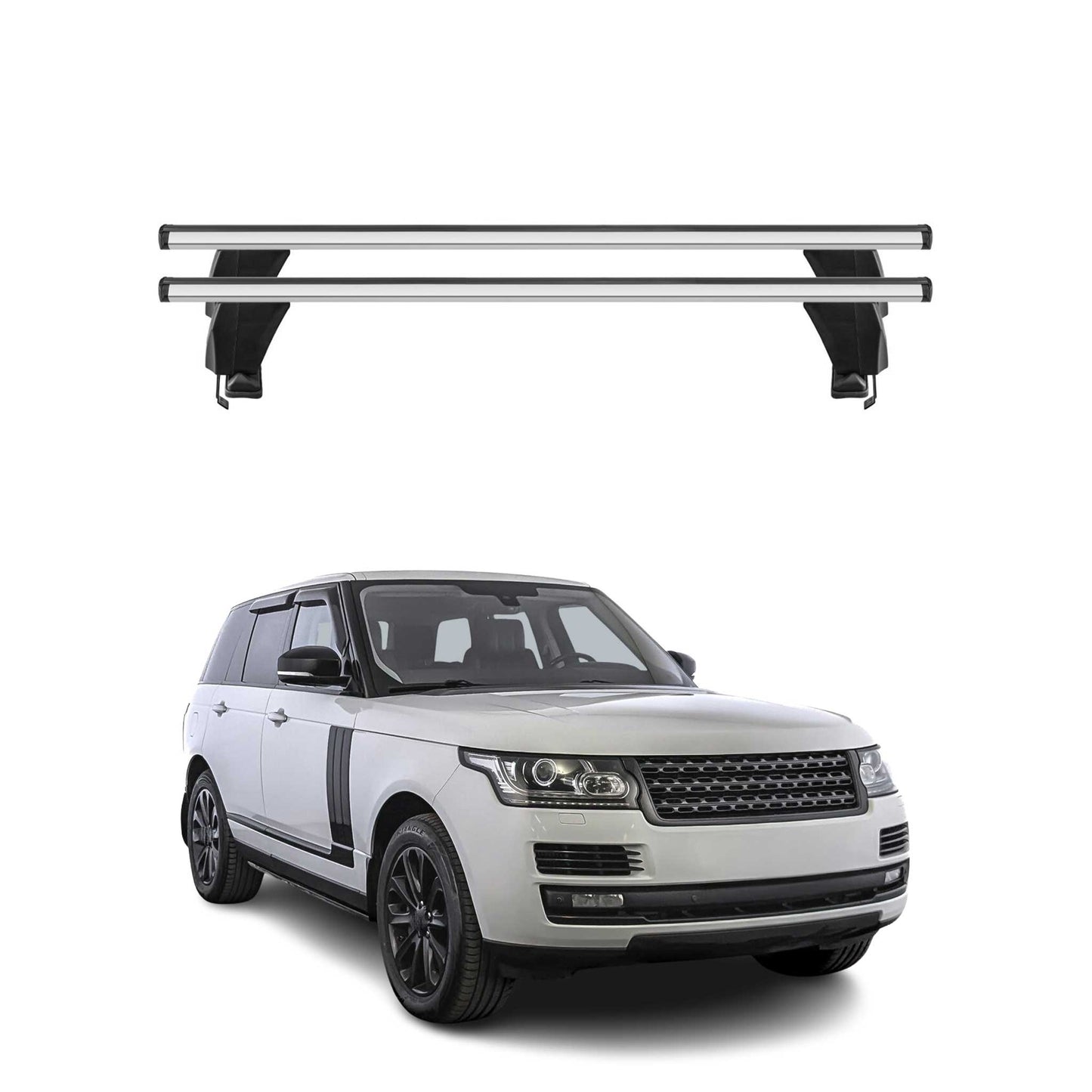 Menabo Dachträger Grundtäger für Range Rover L405 2012-2025 ABE Aluminium Grau