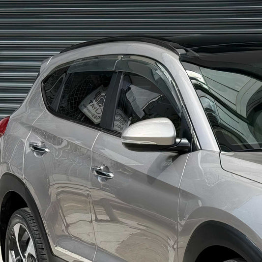 Benzi decorative pentru geamuri pentru Hyundai Tucson 2015-2020, oțel inoxidabil cromat, 10 bucăți