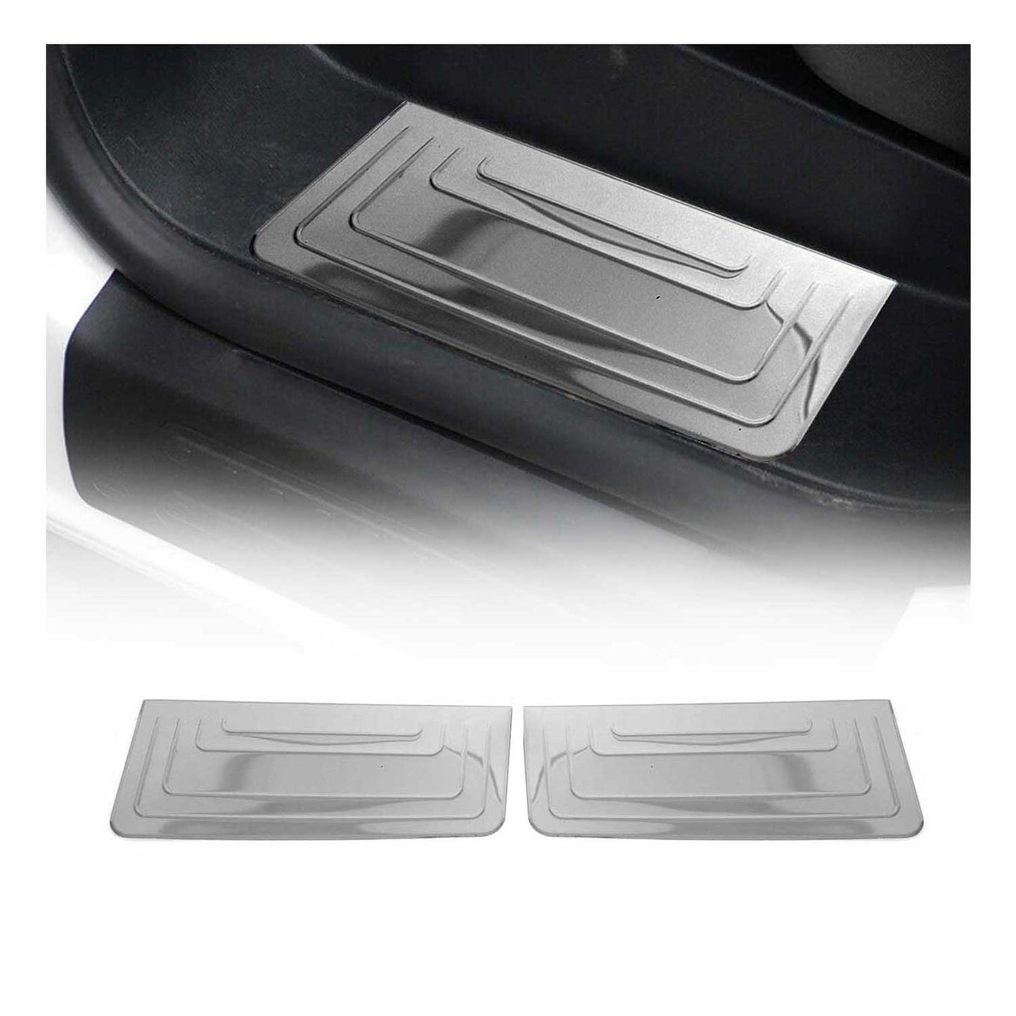 Ornamente prag uși pentru VW Transporter T5 2003-2015, oțel inoxidabil, set 2 piese