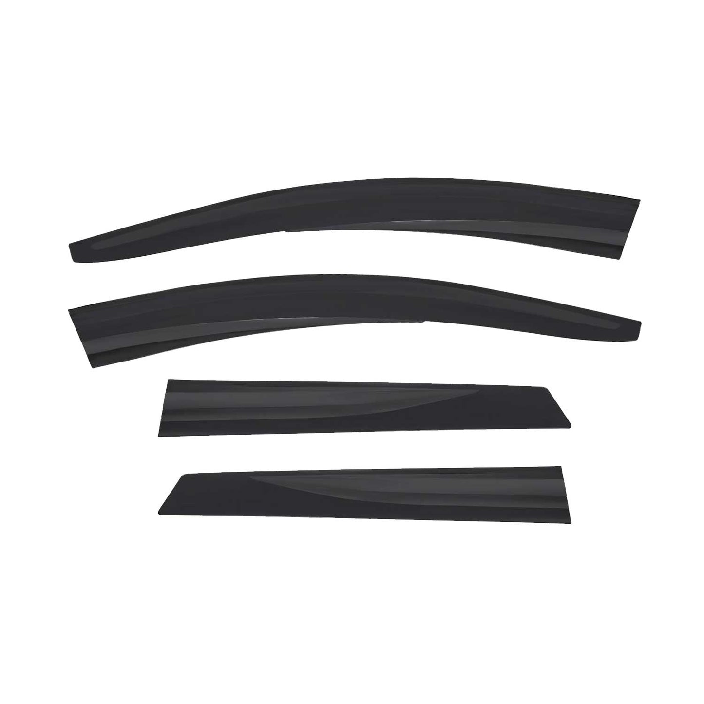 4x Deflectoare de vânt, deflectoare de ploaie pentru Dacia Duster 2018-2024, acrilice, închise la culoare