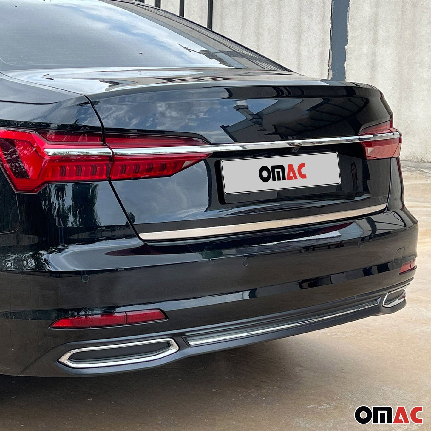 Kofferraumleiste Heckleiste für Audi A6 Limo C8 2018-2025 Edelstahl Chrom