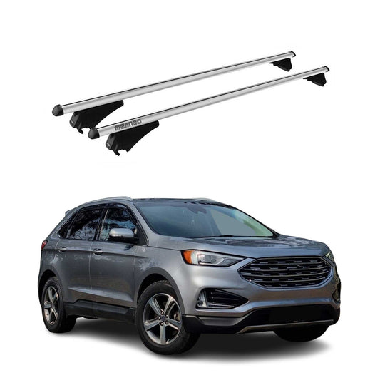 Menabo Dachträger Grundtäger für Ford Edge 2015-2023 75kg Aluminium Silber 2 tlg