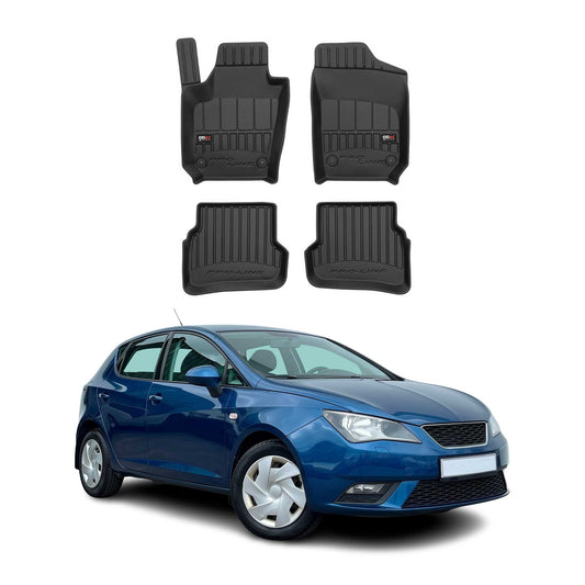 Covorașe auto Seat Ibiza 2008-2017, TPE, negre, 4 buc.