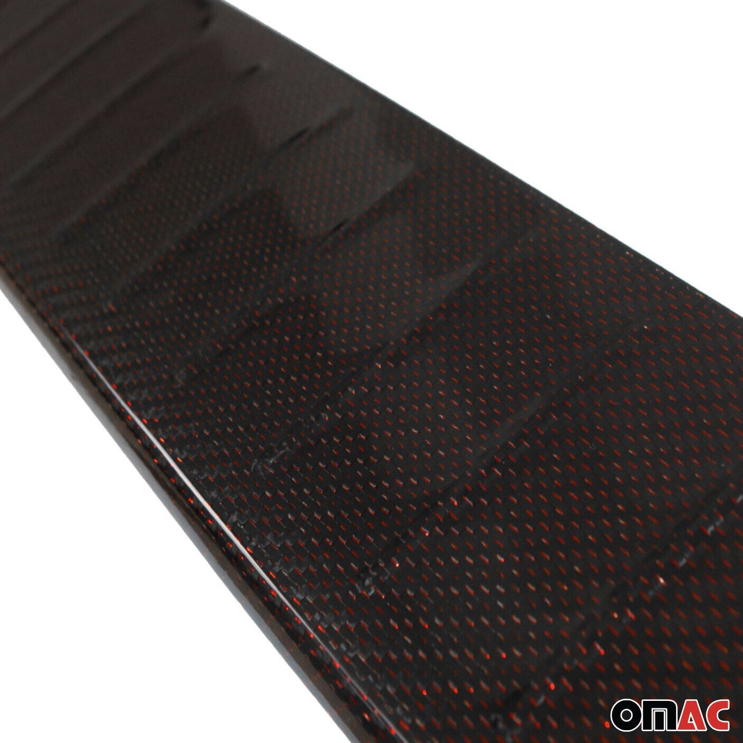 Protecție prag de încărcare pentru Mercedes Vito W447 2014-2025, fibră de carbon, roșie