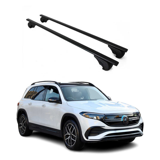 Portbagaj de plafon pentru Mercedes EQB X243 2021-2025 75kg, negru metalic, 2 buc.