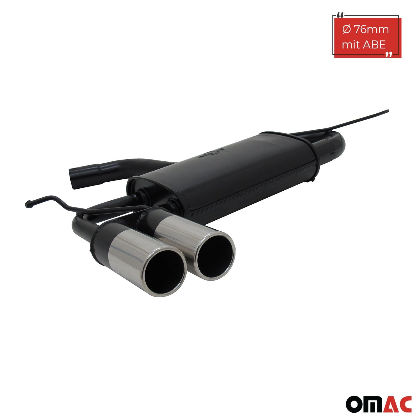 Novus Sportauspuff für Audi A3 8P Sportback / Seat Leon 1P 2x76mm mit ABE