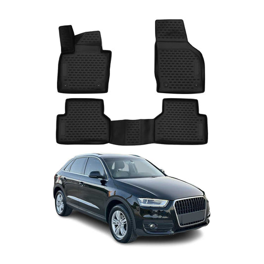 2011-2018 Audi Q3 8U Fußmatten TPE Schwarz 4 tlg