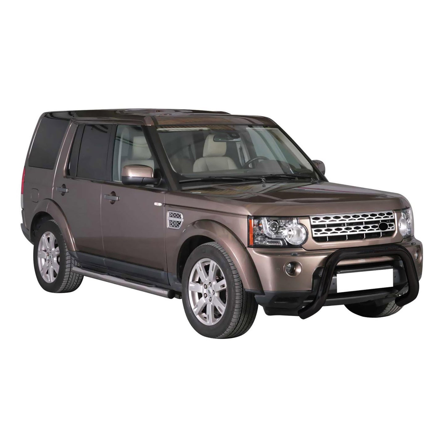 Bară de protecție/buton față pentru Land Rover Discovery 4 2009-2016 ø76mm Negru