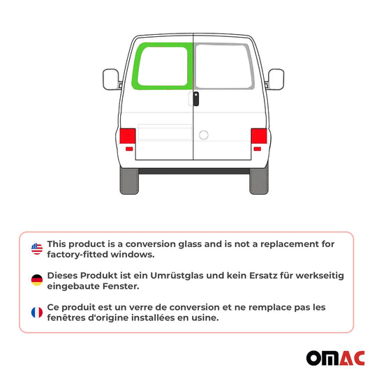 Heckscheibe Fenster für VW T4 Transporter 1990-2003 Doppelflügeltür Links L1 L2