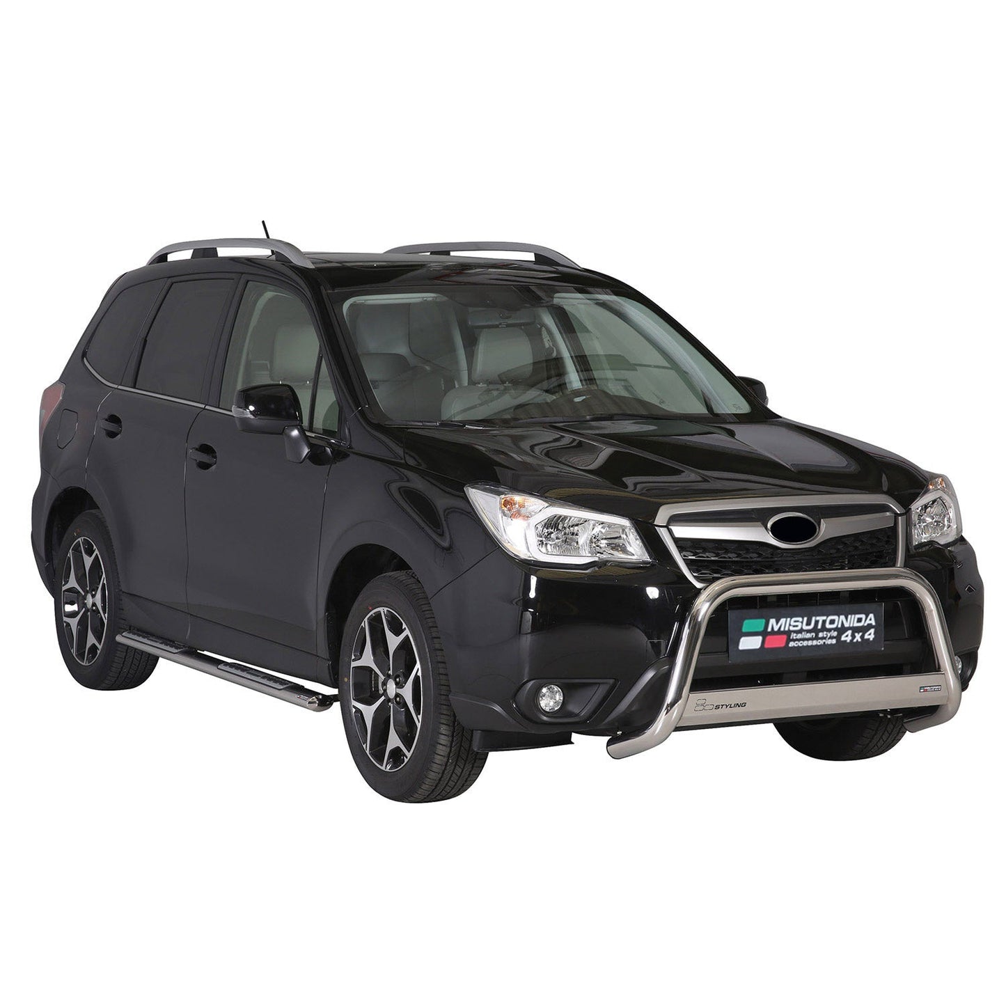 Praguri/praguri laterale din oțel inoxidabil pentru Subaru Forester 2013-2015, argintii