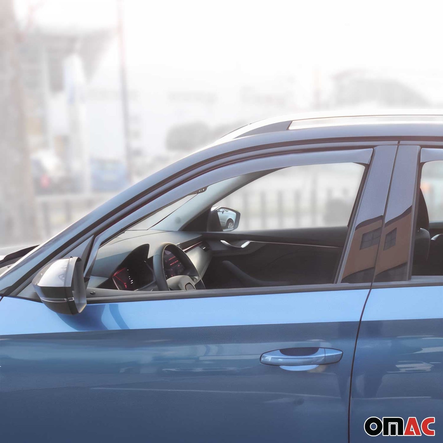 Windabweiser Regenabweiser Satz für Skoda Kamiq 2019-2023 Schwarz Windschutz 4x