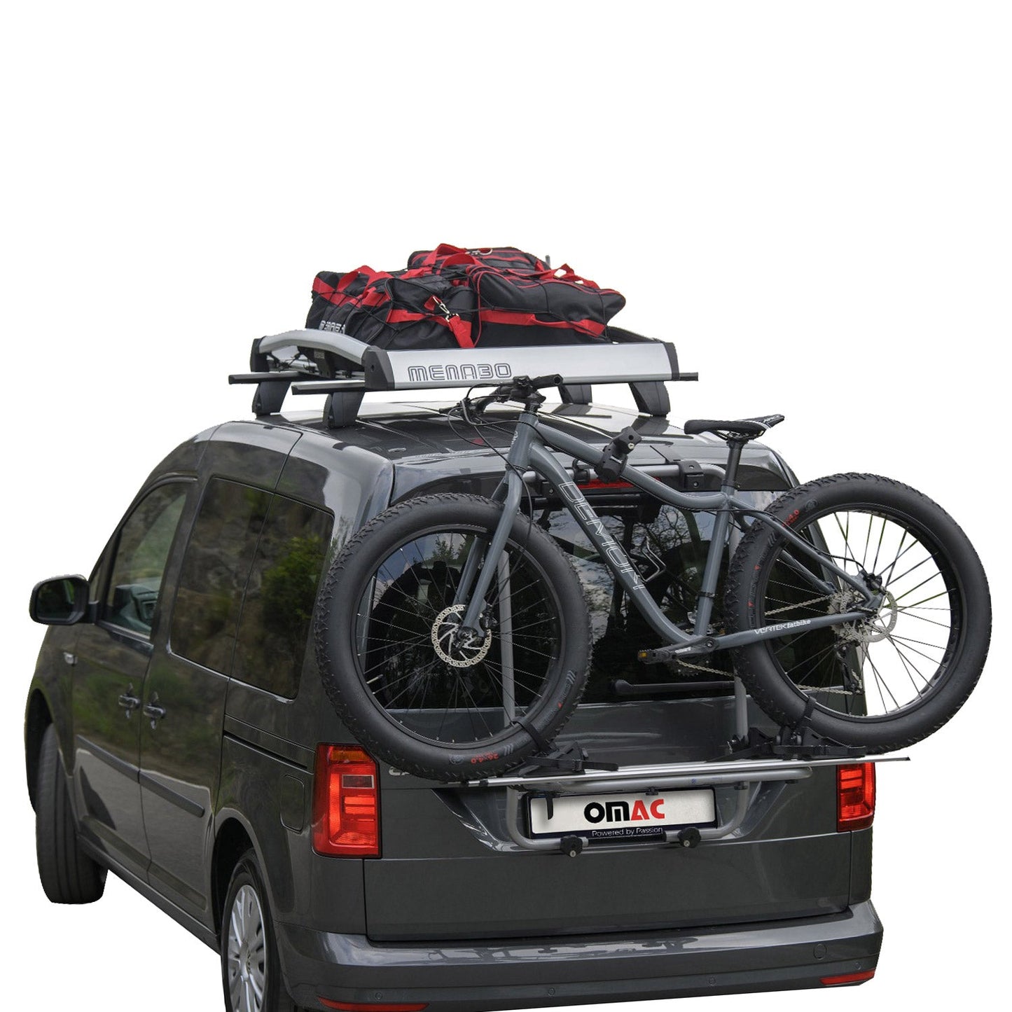 Menabo Fahrradträger für VW Caddy V 2021-2025 Heckklappenträger 3 Fahrräder