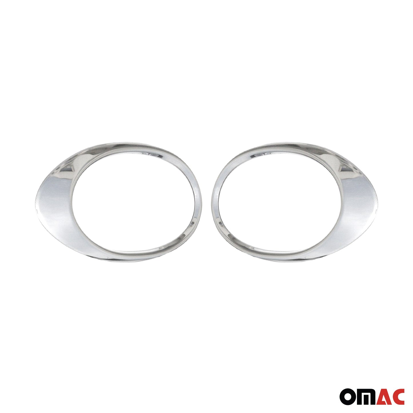 Ramă proiectoare ceață pentru VW Jetta 2010-2014, oțel inoxidabil, argintiu, set 2 piese