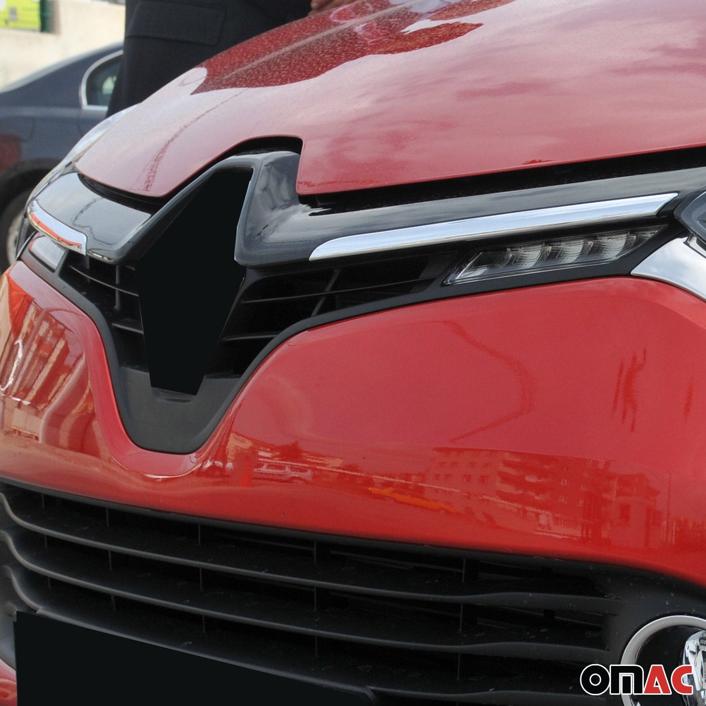 Kühlergrill Leisten Grillleisten für Renault Clio Grandtour 2012-2019 Chrom 2x