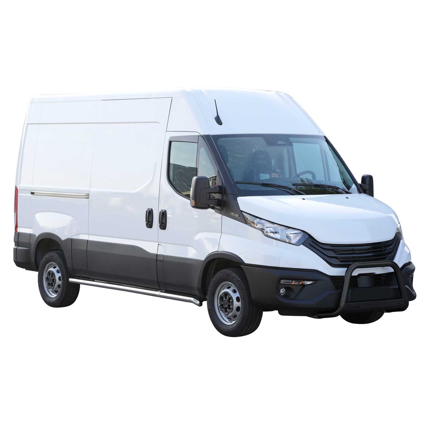 Bară de protecție/buton față pentru Iveco Daily din 2025 încoace, ø63mm, oțel, neagră, protecție