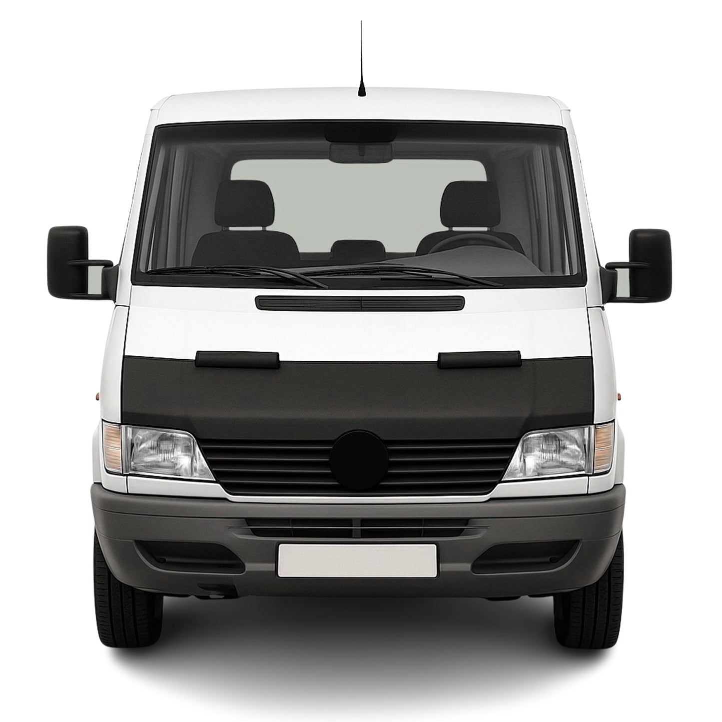 Haubenbra Steinschlagschutz für Mercedes Sprinter 1995-2000 Schwarz Halb
