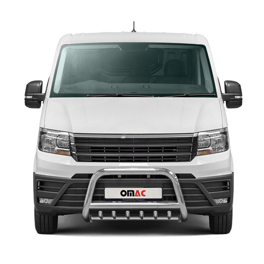 Frontbügel Frontschutzbügel für VW Crafter 2017-2025 mit ABE Stahl Silber