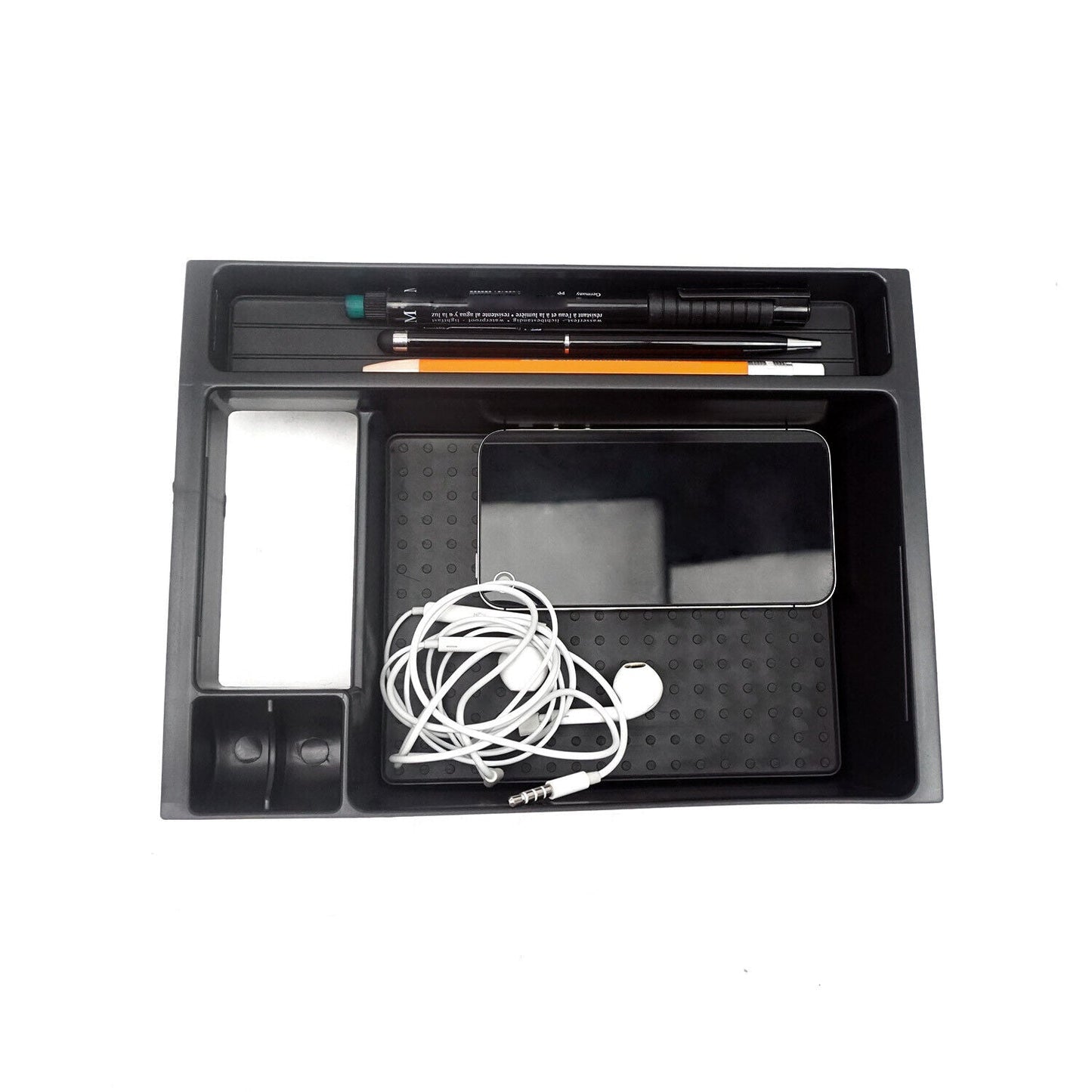 Armauflage Ablagebox Zentrale Storage-Box für Mazda CX-5 2013-2014 ABS Schwarz