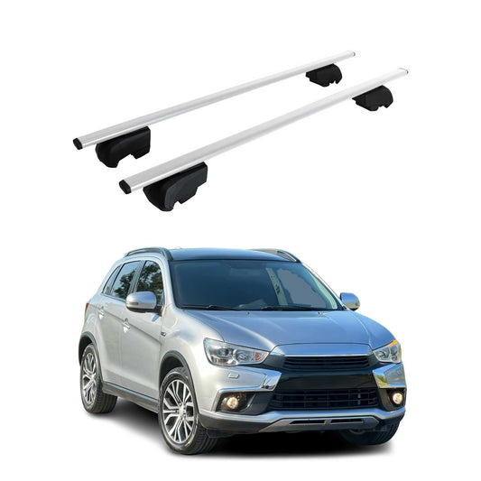 Dachträger Gepäckträger für Mitsubishi ASX 2010-2023 Grundträger ABE Silber