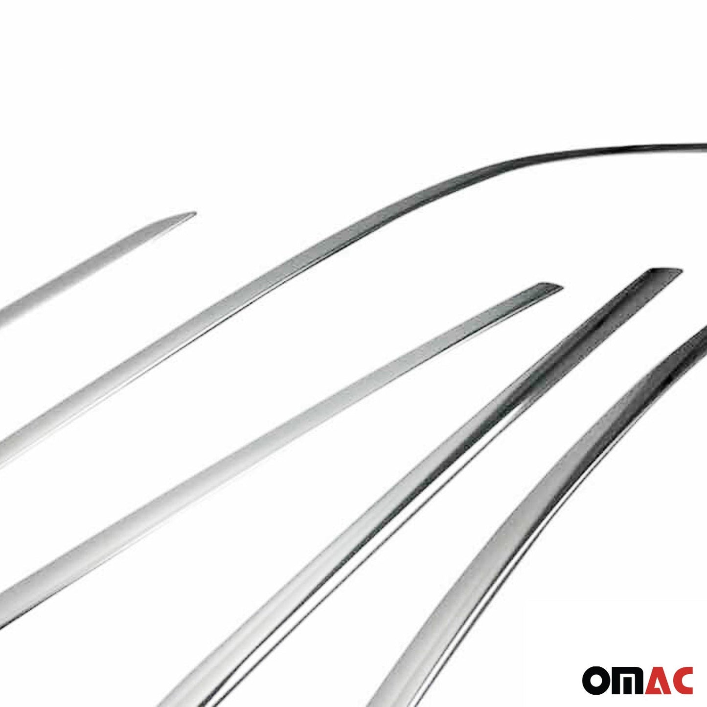 Benzi decorative pentru geamuri Renault Megane 2015-2020, oțel inoxidabil cromat, 6 bucăți