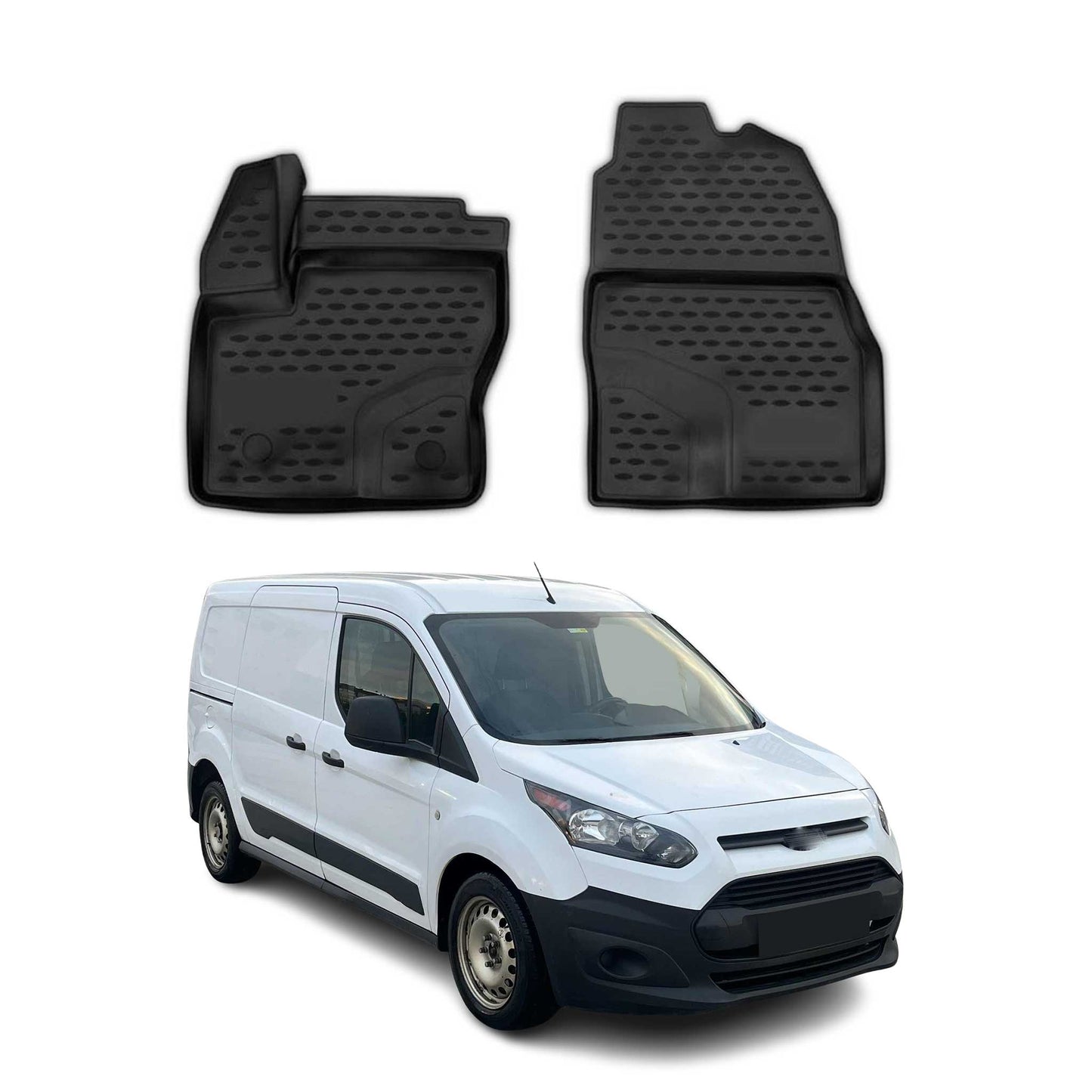 2014-2024 Ford Grand Tourneo Courier Fußmatten TPE Schwarz 2 tlg